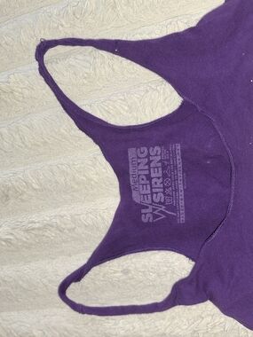 Hot Topic Purple Racerback Tank Top with Graphic